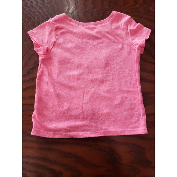 The Children's Place Pink Butterfly Short Sleeved Shirt - Size 2T - Picture 2 of 5